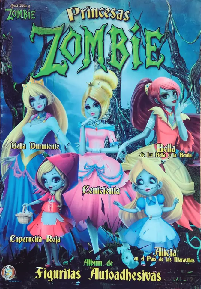 Pack Álbum 50 Sobres Princesas Zombie